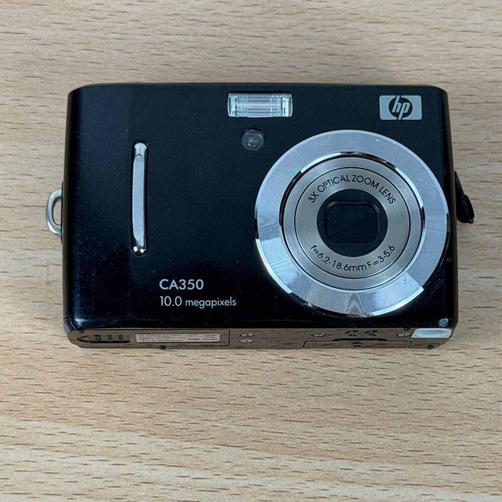 HP CA350 10MP Digital Camera Black 3x Optical Zoom Untested Parts Repair